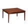 Table basse vintage plaquée en différentes essences de bois, Brésil
