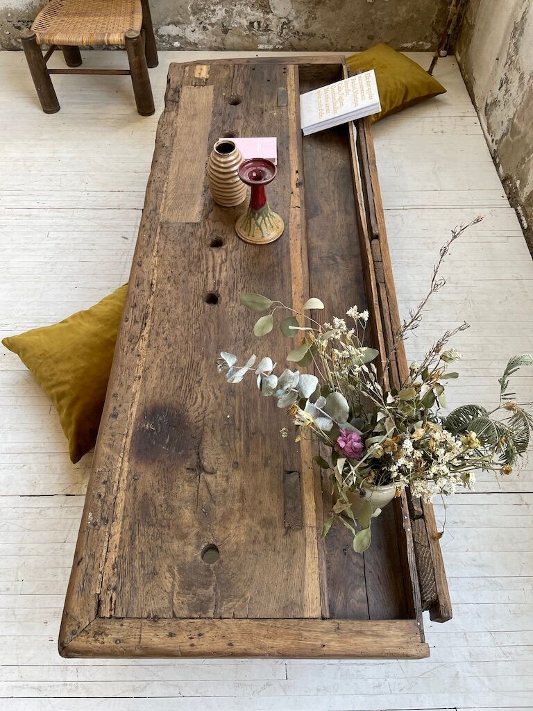 Brutally artisanal oak coffee table
