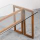 dining table in 70s vintage modern wood