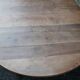 Table de ferme ovale en bois fruitiers