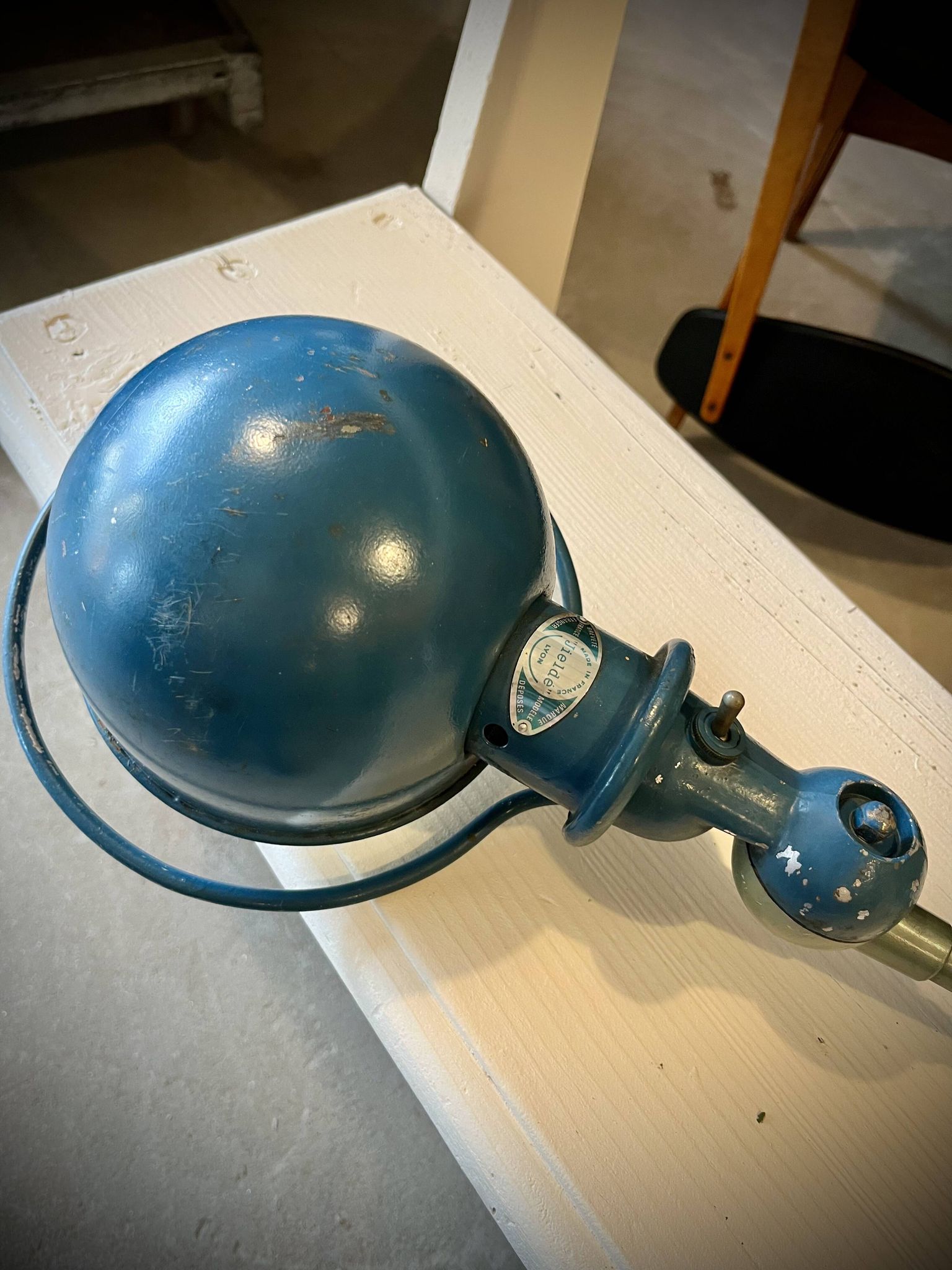Old Jielde lamp with 2 arms