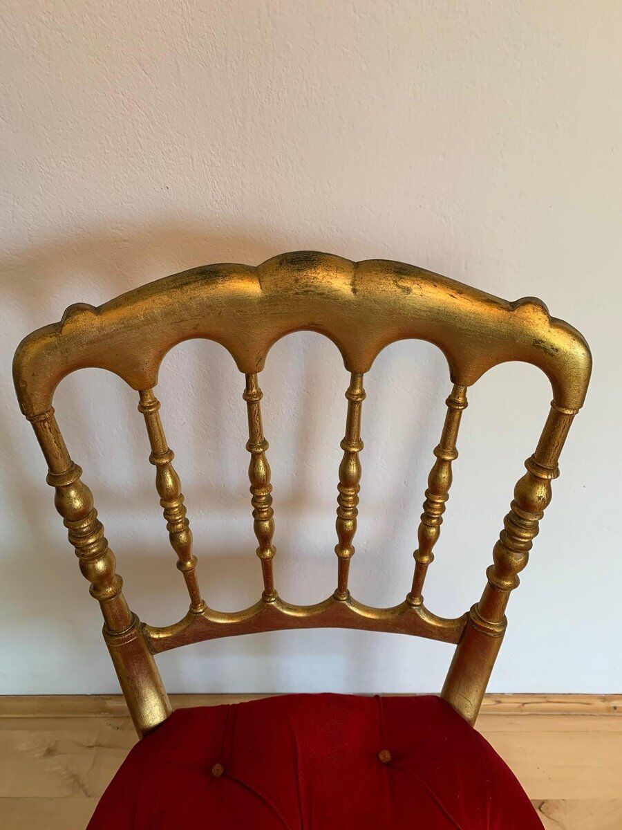Chaise de salle à manger Chiavari italienne du 19ème siècle