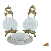 Service Plat Et Assiettes à Dessert En Porcelaine Kmp Berlin, XXe Siècle