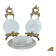 Kmp Berlin Porcelain Flatware and Dessert Plates Set, 20th Century