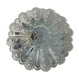 Old wall lamp round glass vintage mold