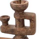 Moroccan sculptural lamp carved in stone, 1980s