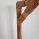 Two vintage bamboo coat racks