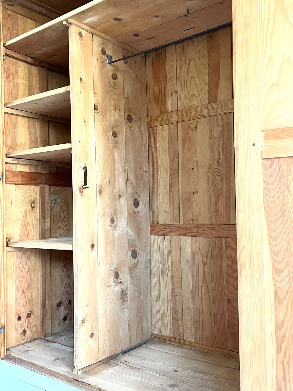 Parisian wardrobe made of solid wood