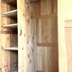 Parisian wardrobe made of solid wood