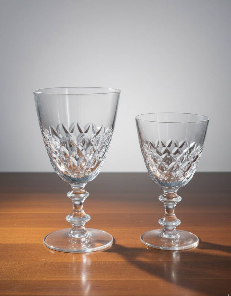 Complete service of water and wine Crystal of Bayel