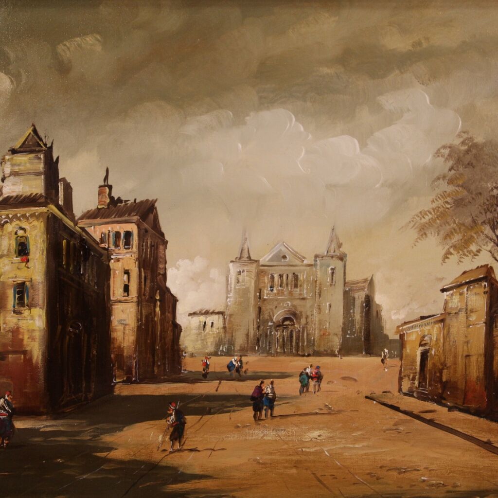 Italian landscape painting from 20th century