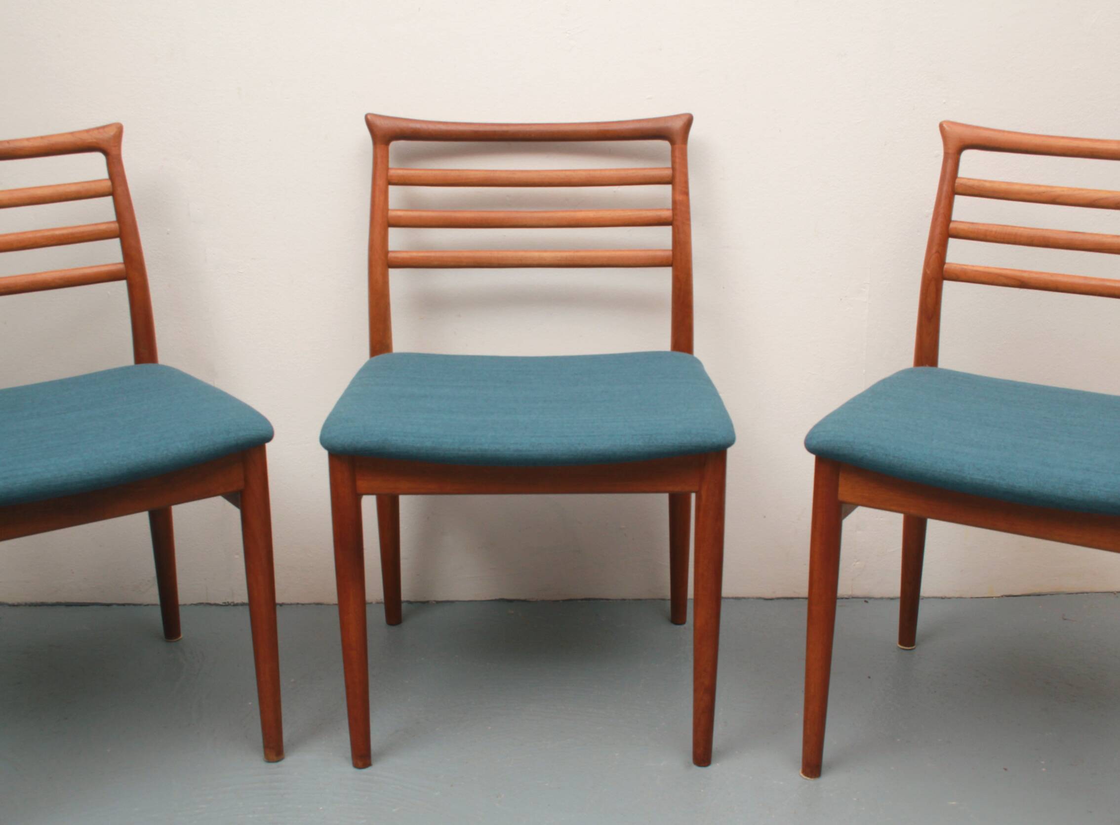 Set of 4 diningchairs teak, Erving Harland for Soro Chairs