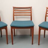 Set of 4 diningchairs teak, Erving Harland for Soro Chairs