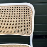 Set of 4 Cesca b32 model chairs in white dining chair