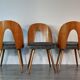 Set 6 chairs Walnut Suman by MIER, Mid-Century Czechoslovakia 1960 s