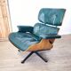 Fauteuils Lounge Eames ,production Herman Miller, avec ottoman. En cui