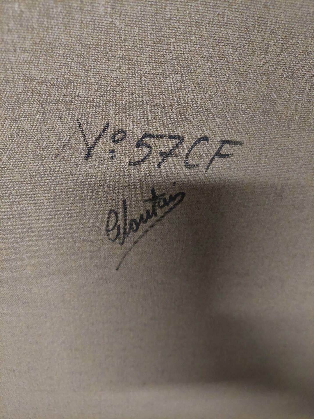 Gianfranco Rontani . Lucca (1926-2018) large oil on canvas 118 x 97 surrealist