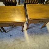 Series of 4 solid teak bedside tables circa 1980
