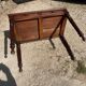 Oak desk with 2 drawers, 97 x 58 cm