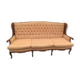Mid-Century Italian Velvet Sofa Paolo Buffa Style 1950s