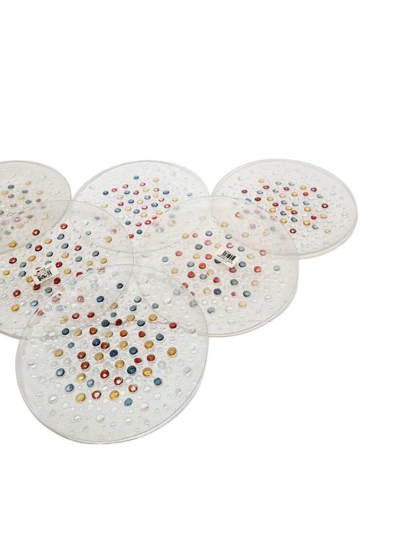 Rotor dessert set by J. Drost for Ząbkowice Gospodarcza Huta, Poland, 1970s, set of 6