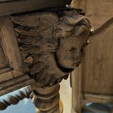 19th century desk in natural solid walnut.