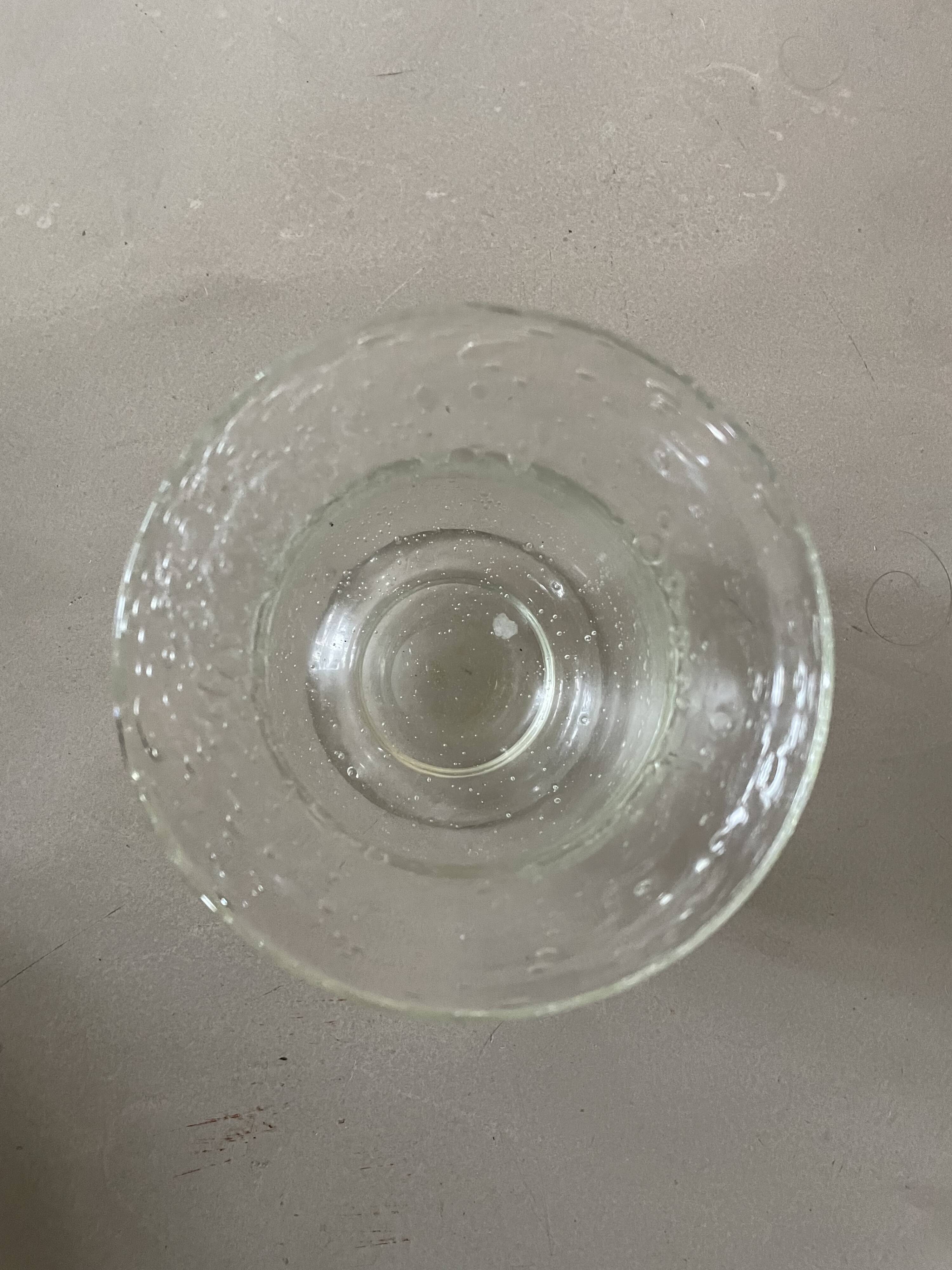 Biot bubble glass vase