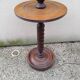 Lampadaire vintage en bois tourné dlg de Charles Dudouyt