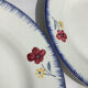 7 assiettes plates Mary Lou Digoin bord bleu