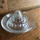 Moulded glass citrus press