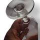 6 engraved glass wine/water glasses from the early 20th century.