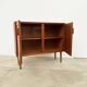 Small teak buffet with 2 doors, vintage Scandinavian style.