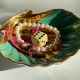 Shell-shaped ashtray and pocket tray Limoges France