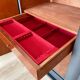 Buffet vintage noir mat et bois brut
