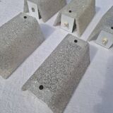 Lot of 5 Vintage Perspex Wall Lights from the 60s and 70s