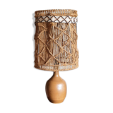 Sandstone lamp and rope