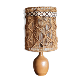 Sandstone lamp and rope