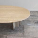 Travertine Eclipse coffee table, 1970s
