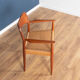 Retro 1960s set of six danish solid teak dining chairs papercord seats dyrlund arne hovmand olsens m