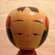 1960s Kokeshi japanese wooden hand painted doll