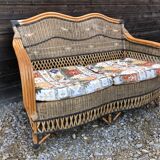 2-seater rattan sofa