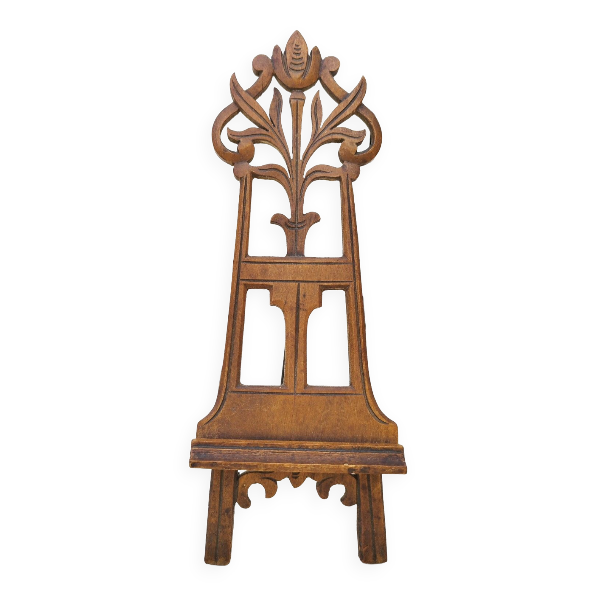 Porte photo vintage  bois sculpté chevalet