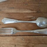 Ravinet d'Enfert silver plated fork and spoon set 84g
