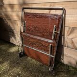 Vintage 70s folding serving trolley