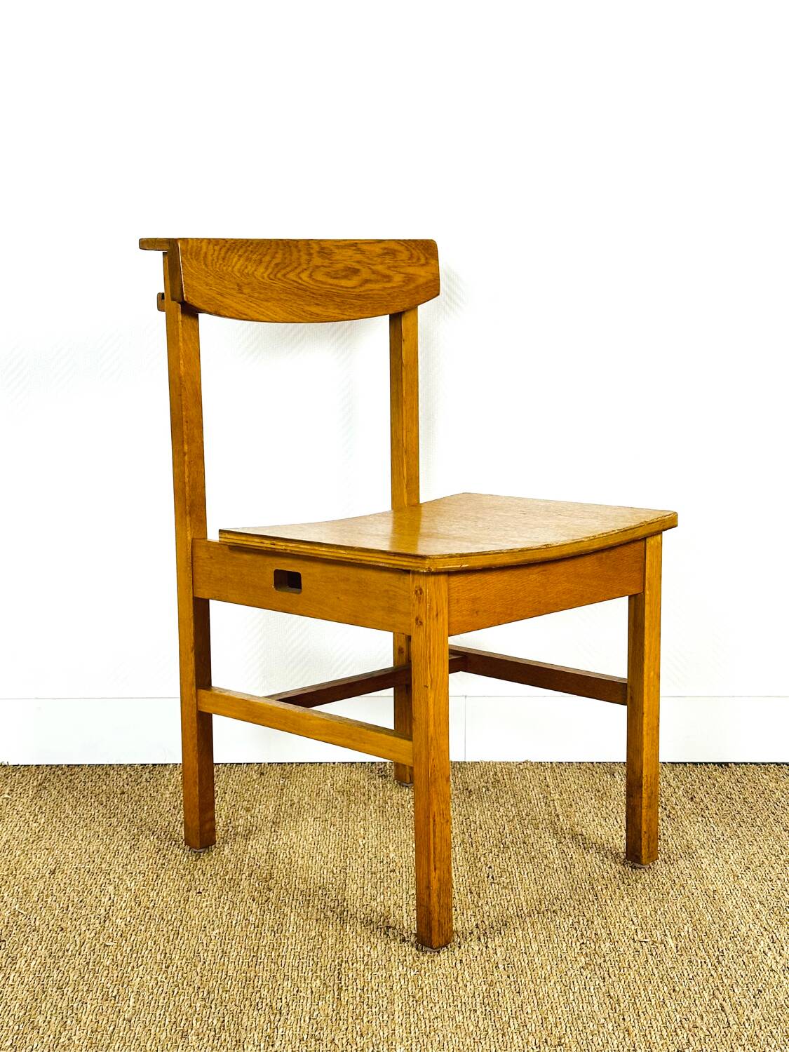 6 vintage oak chairs from the 1960s