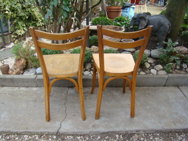 Pair of antique bistro chairs