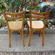 Pair of antique bistro chairs