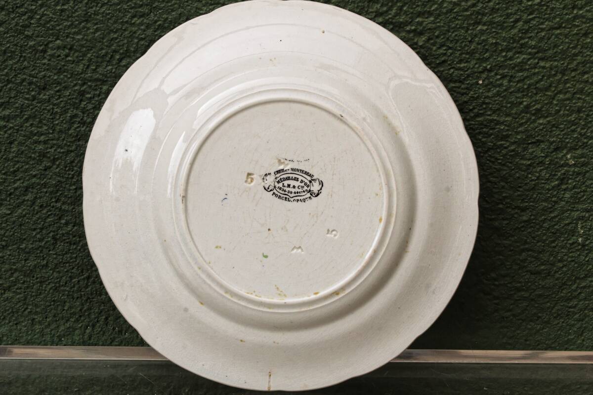 Set of 10 plates Creil & Montereau, Siege of Sebastopol, fine earthenware