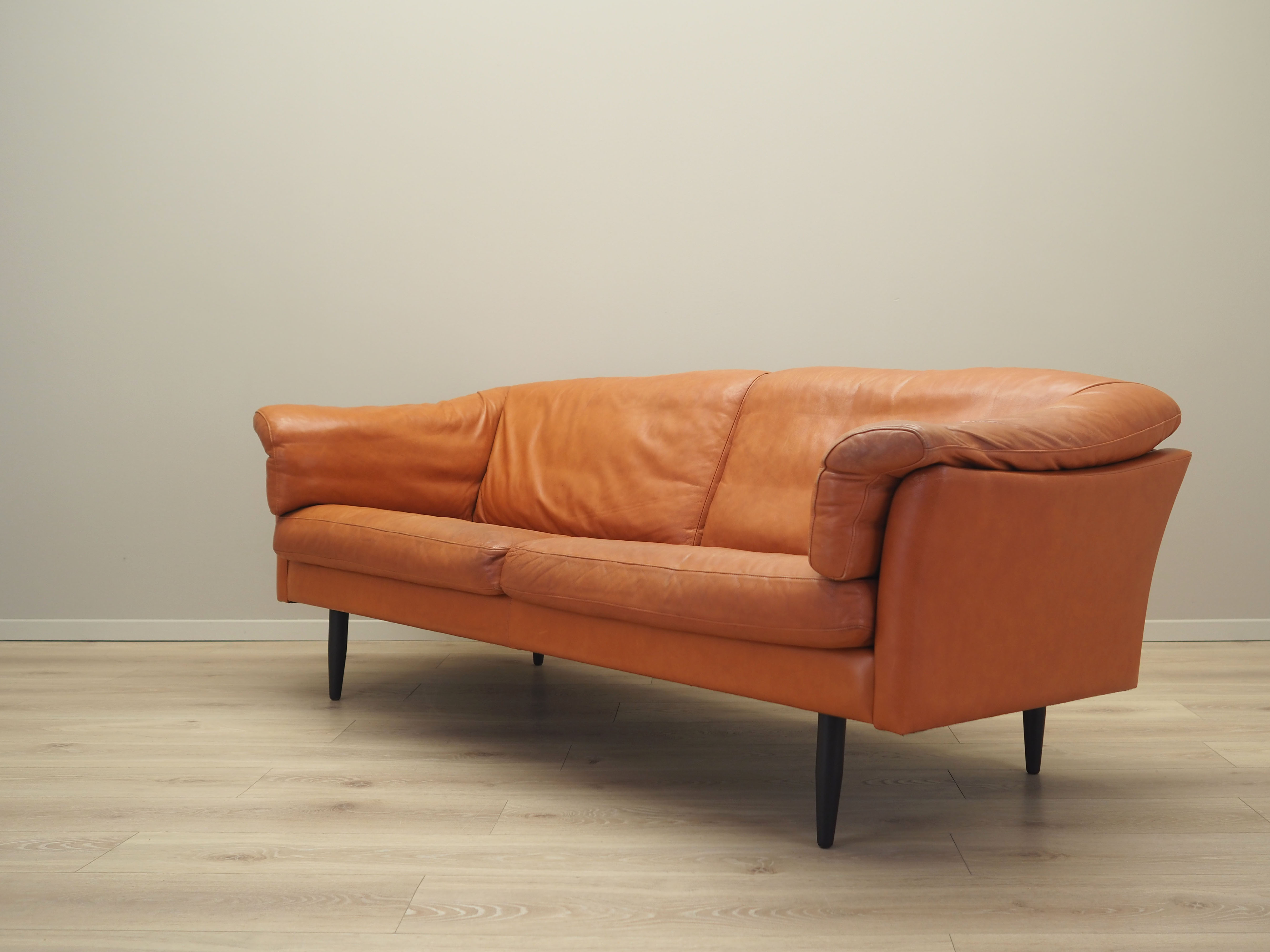 Leather sofa, danish design, 1960s, production: denmark