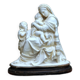 Religious statue plaster clay pipe Raphael Madonna / virgin